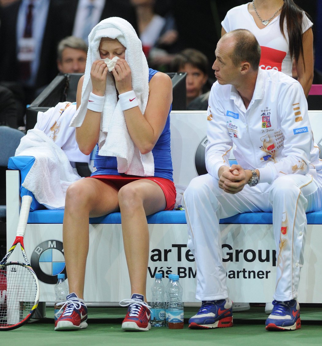 Petra Kvitová byla v zápase proti Aně Ivanovičové vyřízená, neměla moc sil