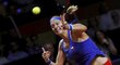 Petra Kvitová v semifinále Fed Cupu proti Angelique Kerberové