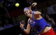 Petra Kvitová v semifinále Fed Cupu proti Angelique Kerberové