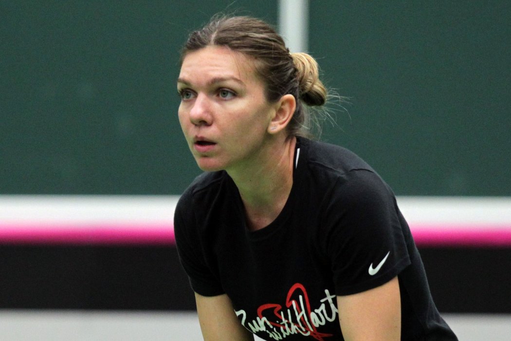 Rumunská hvězda Simone Halepová trénuje na Češky.