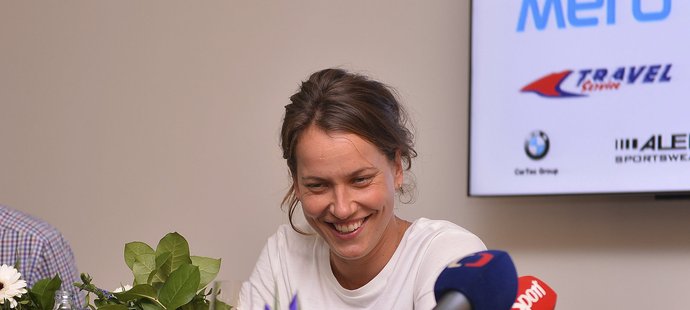 Barbora Strýcová, jedna z hrdinek vítězného fedcupového týmu