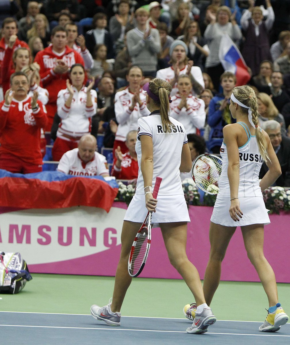 Rusky Vesninová a Kirilenková v Fed Cupové čtyřhře.