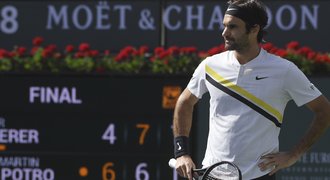 Federer letos poprvé prohrál, šestý titul z Indian Wells mu vzal po bitvě Del Potro