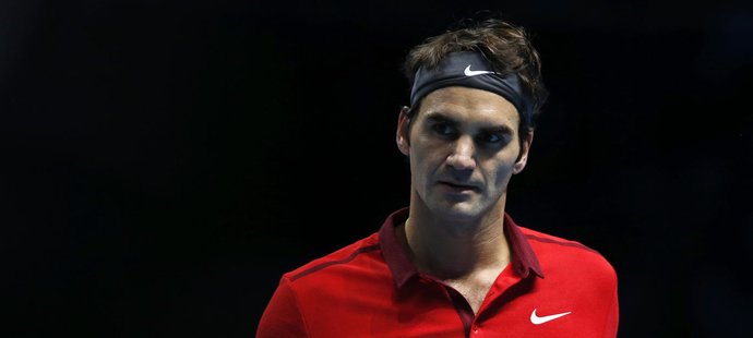 Švýcarský tenista Roger Federer na Turnaji mistrů