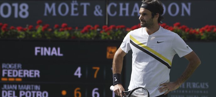 Letošní neporazitelnost švýcarského tenisty Rogera Federera ukončil ve finále turnaje v Indian Wells Argentinec Juan Martín del Potro.