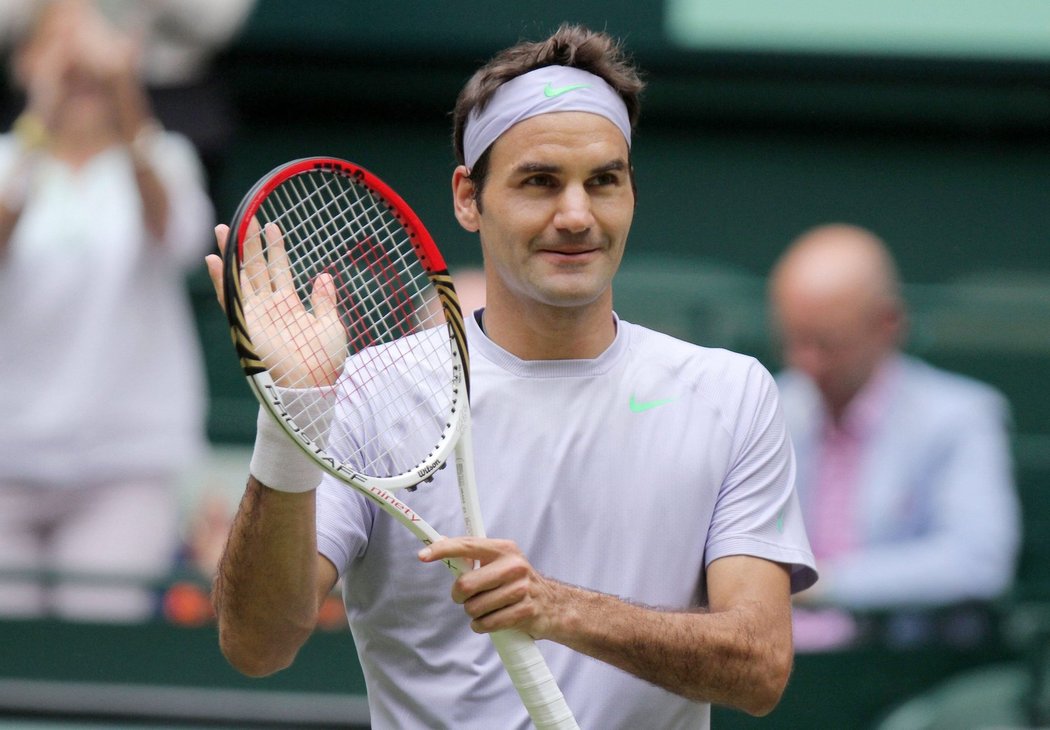 Švýcarský tenista Roger Federer se dočkal prvního titulu v této sezoně, vyhrál turnaj v Halle na trávě