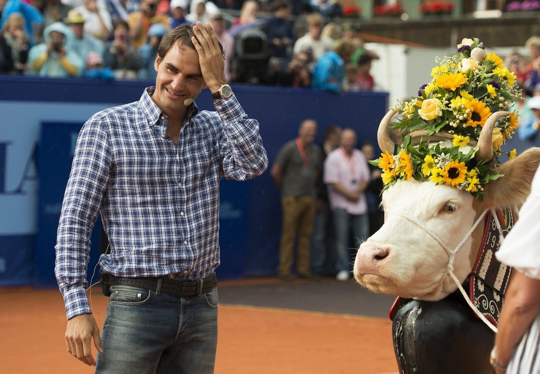 Kráva Rogera Federera vydělala solidní balík