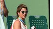 Federerova manželka Mirka je pravidelně k vidění na zápasech svého muže, nechyběla ani v Miami.