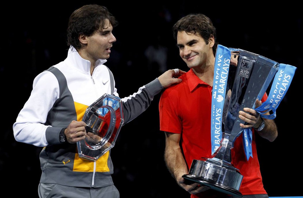 Finalisté Turnaje mistrů: Rafael Nadal, Roger Federer