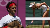 FOTO: Fialový Wimbledon vítá hvězdy. Sexy Maria i sekáč Roger