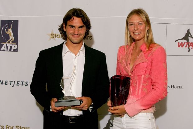 Hvězdy světového tenisu: Roger Federer a Maria Šarapovová Hvězdy světového tenisu: Roger Federer a Maria Šarapovová