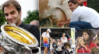 Dvojčata, krávy, JAR i vegetariánství. Co (možná) nevíte o Federerovi
