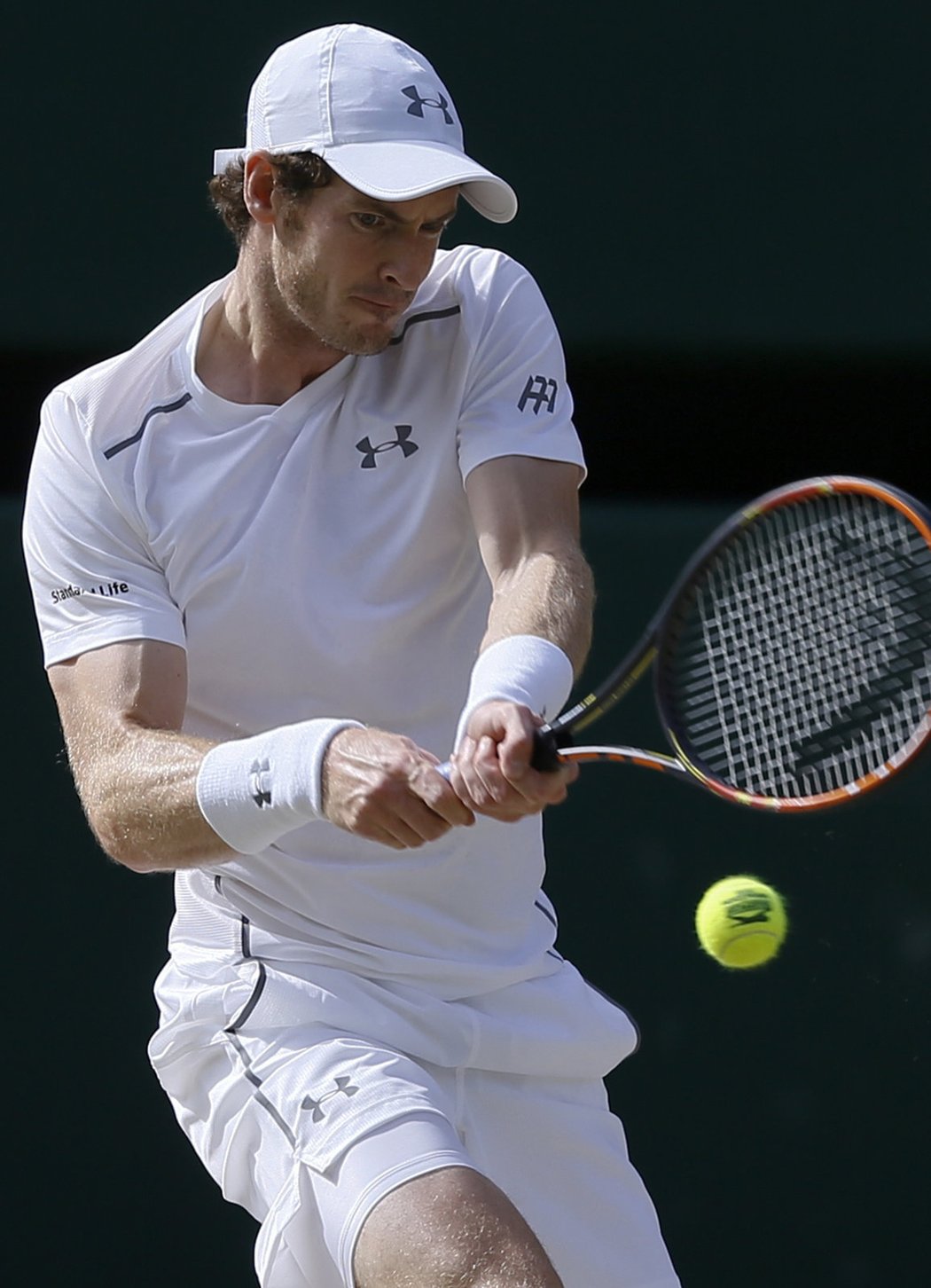 Andy Murray v semifinále Wimbledonu proti Rogeru Federerovi