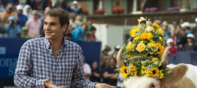 Roger Federer dostal netradiční dárek