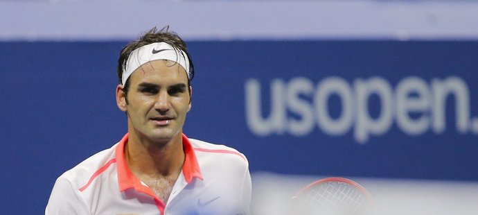 Roger Federer porazil na US Open Francouze Gasqueta 6:3, 6:3, 6:1 a v semifinále se utká s krajanem Wawrinkou