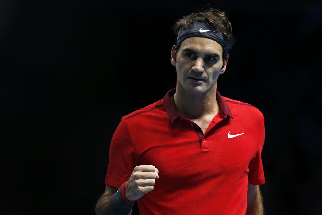 Švýcarský tenista Roger Federer na Turnaji mistrů