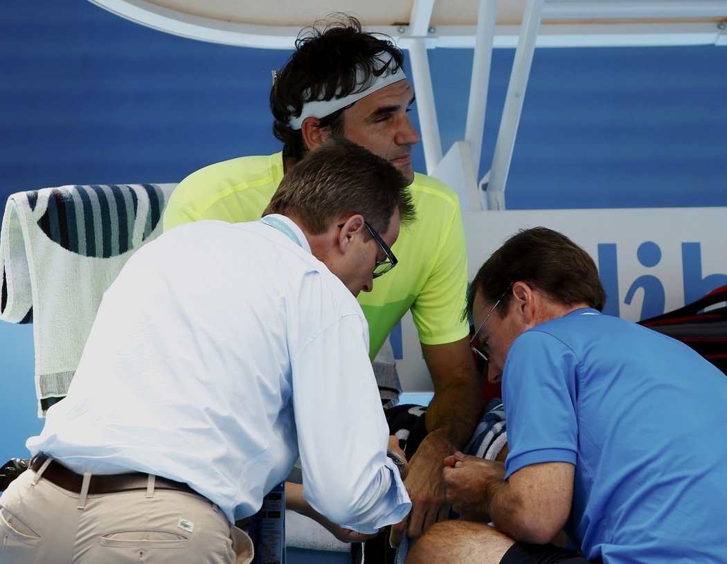 Roger Federer čelil nečekanému soupeři