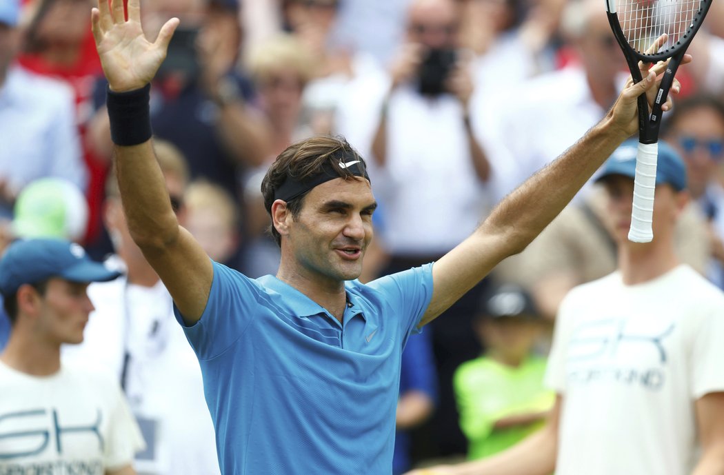 Roger Federer ovládl turnaj ve Stuttgartu