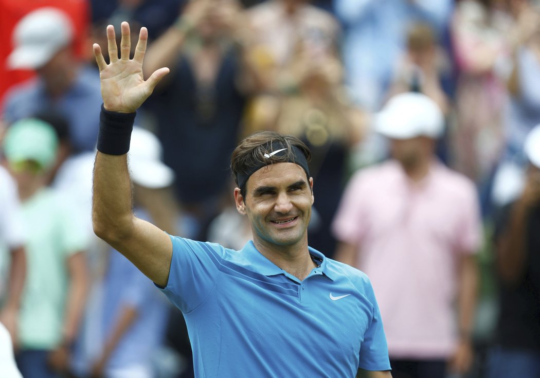 Roger Federer ovládl turnaj ve Stuttgartu
