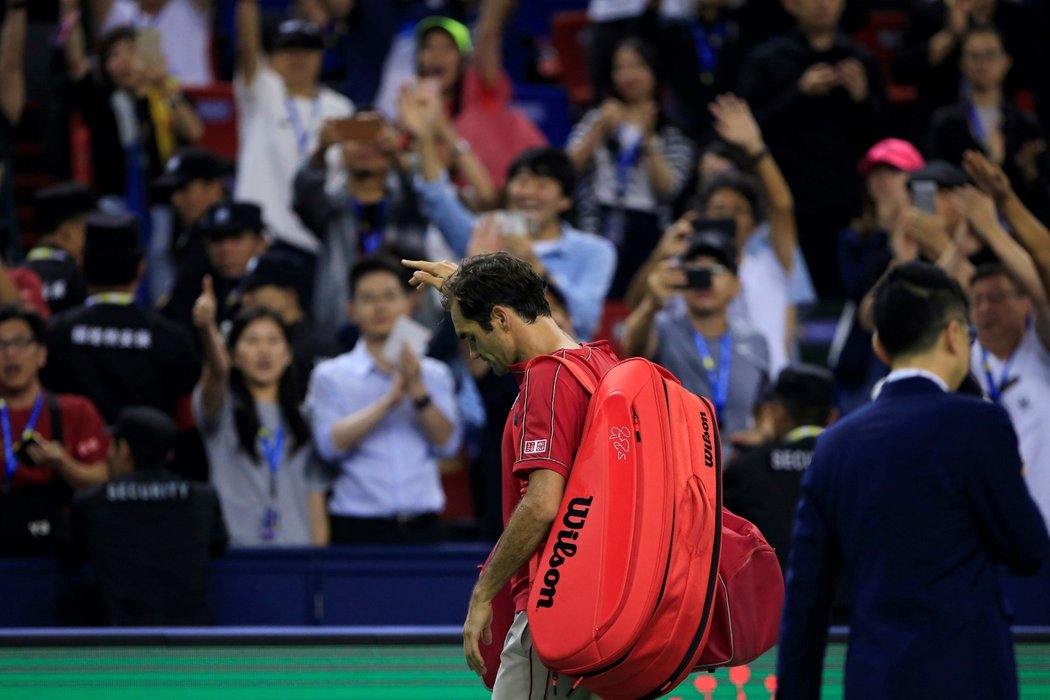 Roger Federer v Šanghaji končí