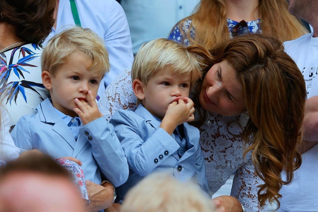 2017 - Federerova dvojčata Lenny a Leo byli hlavními hvězdami slavnostního vyhlášení vítězů na Wimbledonu