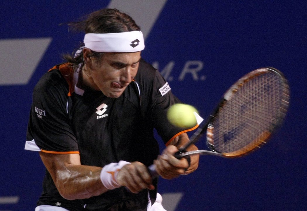 Španělský tenista David Ferrer.