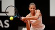 Karolína Plíšková ve finále turnaje v Římě proti Simoně Halepové