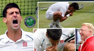 Djokovičova euforie na Wimbledonu: Jedl trávu i nadával Beckerovi