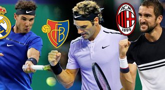 Tenisové hvězdy a fotbal. Kterým klubům fandí Federer, Djokovič a spol.?