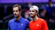 Zkušený francouzský tenista Richard Gasquet proti českému hráči Tomáši Macháčovi ve finálovém turnaji Davis Cupu