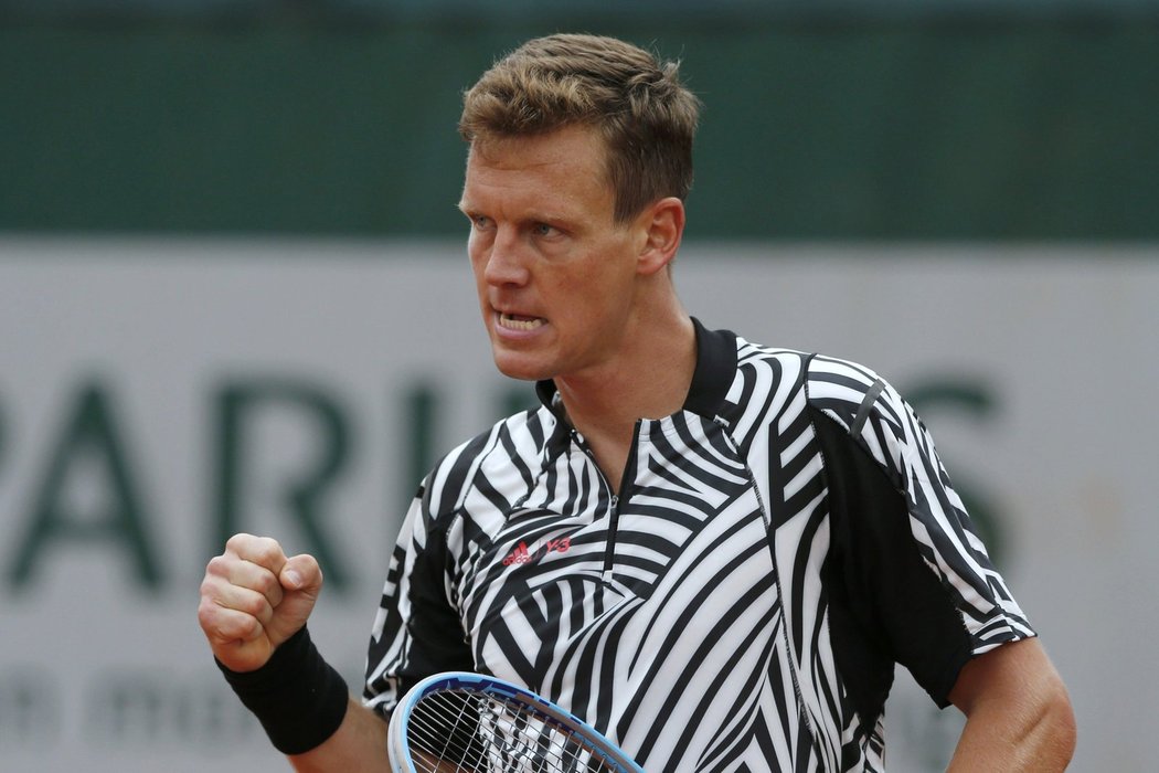 Český tenista Tomáš Berdych na French Open