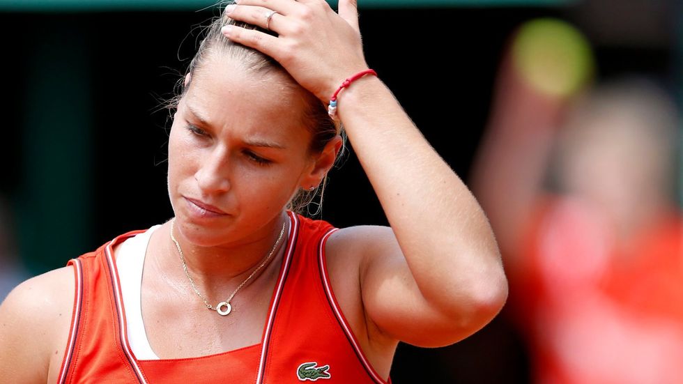 Zklamaná Dominika Cibulková, která ve čtvrtfinále Australian Open skončila na raketě Samanthy Stosurové