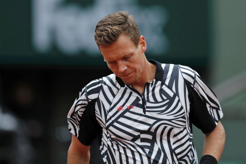 Vstup do čtvrtfinále French Open Tomáši Berdychovi proti Novaku Djokovičovi příliš nevyšel