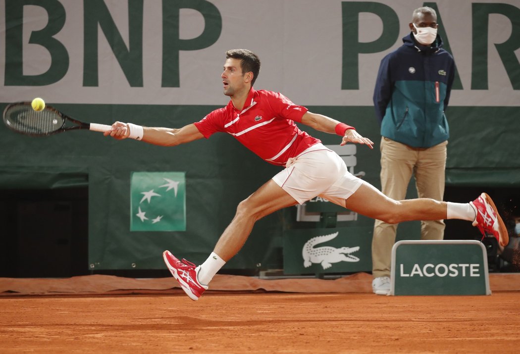 Novak Djokovič v semifinále Roland Garros