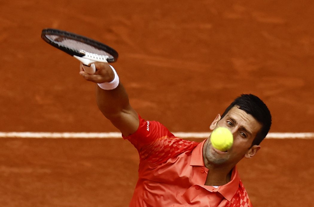 Novak Djokovič ve finále French Open
