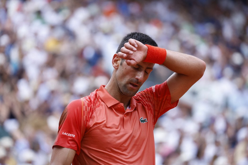 Novak Djokovič ve finále French Open