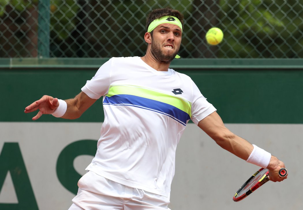 Jiří Veselý v prvním kole French Open porazila Jacka Socka