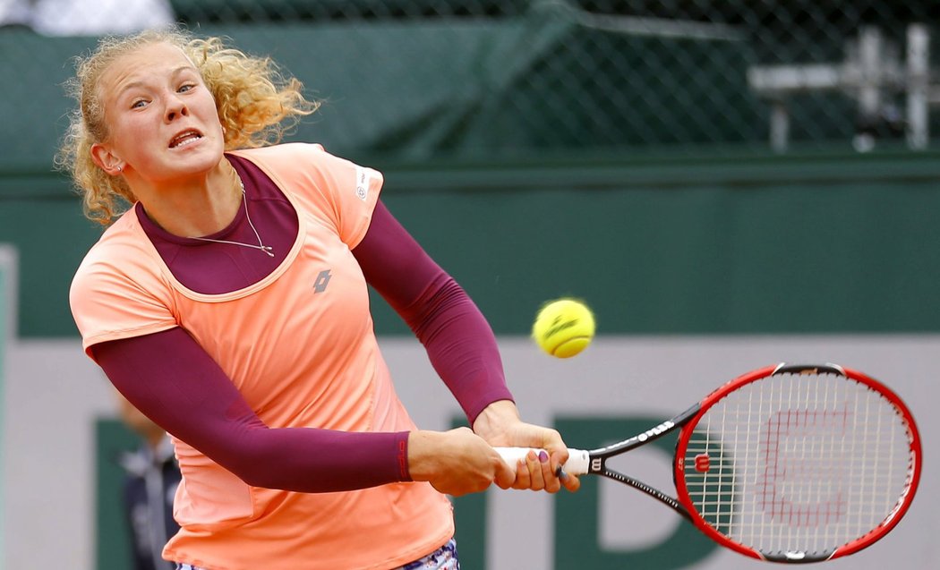 Kateřina Siniaková v zápase prvního kola French Open vzdorovala Španělce Carle Suarezové-Navarrové