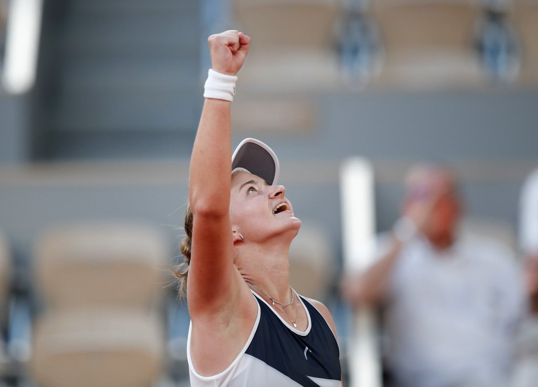 Obrovská úleva Barbory Krejčíková po vybojovaném postupu do finále French Open