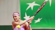 Petra Kvitová v zápase druhého kola French Open proti Španělce Espinosové