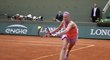 Petra Kvitová v zápase druhého kola French Open proti Španělce Espinosové