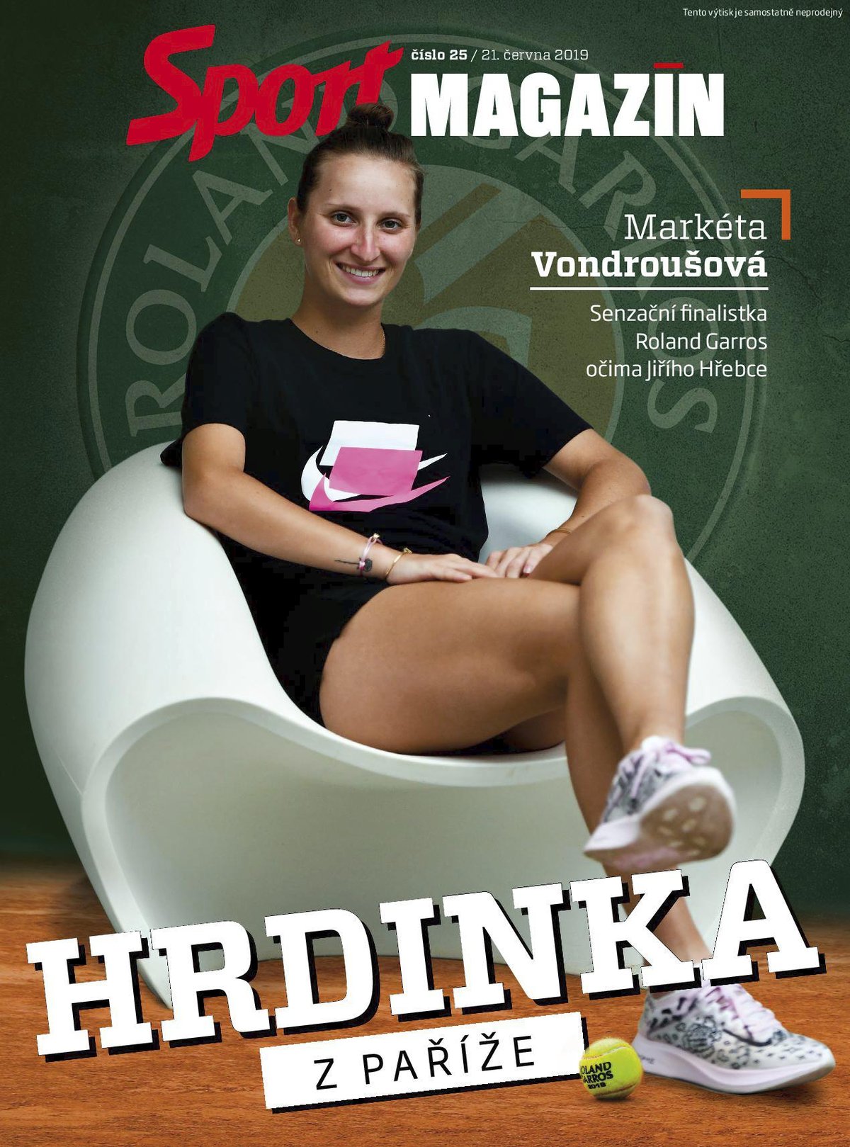 Markéta Vondroušová je tématem pátečního Sport Magazínu