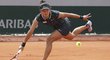 Číňanka Wang Ja-fan v zápase prvního kola French Open 2019 proti Markétě Vondroušové