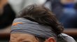 Španělský tenista Rafael Nadal v utkání 1. kola French Open s Danielem Brandsem