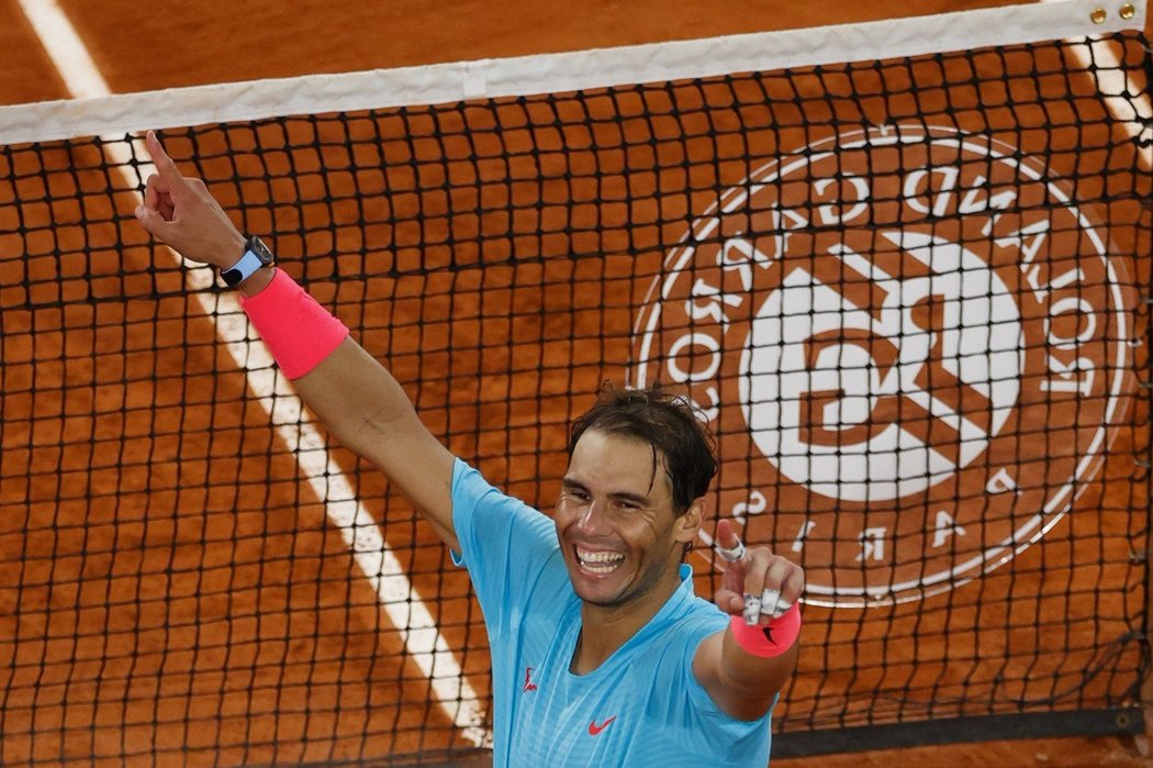 Hrající legenda French Open Rafael Nadal