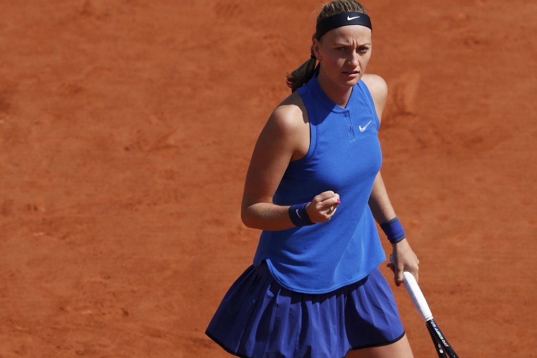 Petra Kvitová odehrála ve druhém kole French Open velmi slušnou partii