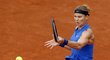Česká tenistka Lucie Šafářová v utkání na French Open, kdy postoupila do třetího kola