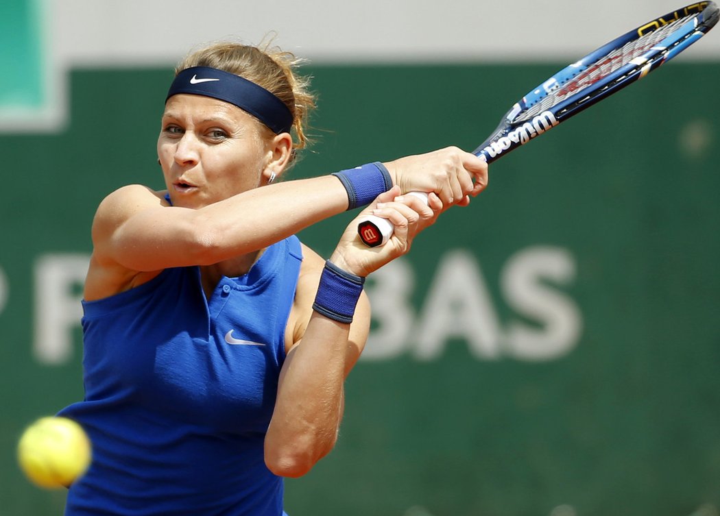 Česká tenistka Lucie Šafářová v utkání 2. kola French Open