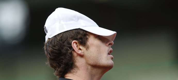 Andy Murray po prohraném setu s Radkem Štěpánkem