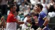 Roberto Bautista-Agut s pozdějším vítězem French Open 2017 Rafaelem Nadalem